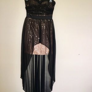 Sweetheart Neckline gold Prom/Homecoming Dress